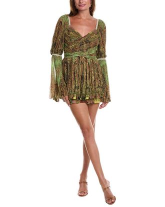 Etro Madras Silk Mini Dress