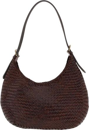Dragon Diffusion Borsa a spalla rotonda intrecciata - - Bags - Donna - Marrone - ONE SIZE