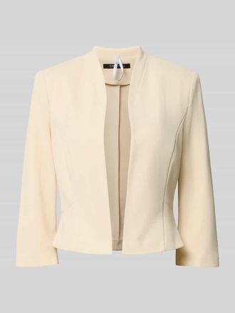 Swing Blazer mit Stehkragen in Ecru, Gr&ouml;&szlig;e 34