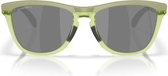 Oakley Oo9503 Frogskins Range XL Round Sunglasses, Matt Fern/Transparent Fern/Prizm Black, 58 mm