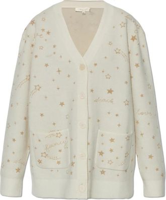 LoveShackFancy Mar Cardigan - Dames - Vesten - Beige - S - Wol - Truien & Vesten