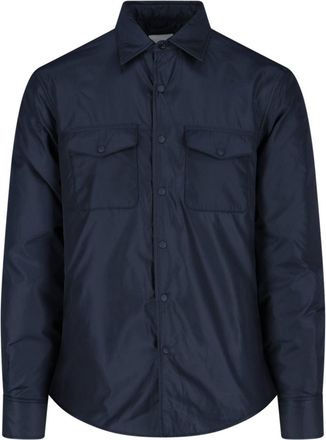 Aspesi Navy Blue 13 Nylon Casual Shirt