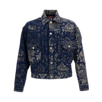 Junya Watanabe Damast Jacquard Jas - Heren - Spijkerjassen - Veelkleurig - M - Jassen