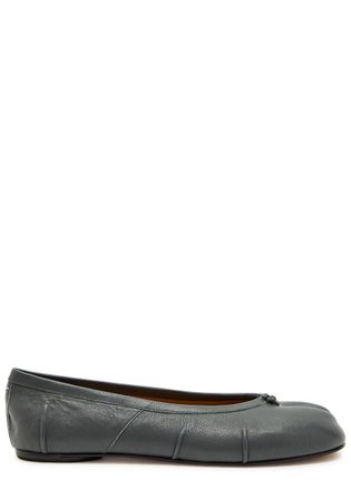 Maison Margiela Tabi Leather Ballet Flats - Grey - 39 (IT39/ UK6)