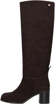 Fred De La Bretoniere Finy Hey Overknee Laarzen - Dames - Laarzen met Hak - Bruin - 38 EU - Leer - Schoenen