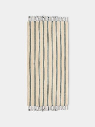 Mizar & Alcor Turquoise Handwoven Linen and Cotton Towels (Set of 2)