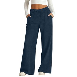 Generic Capsule Wardrobe Women Clothing Wide Leg Jeans for Women Casual Boyfriend Elastic High Waist Barrel Trousers Fashion Going Out Denim Pants Streetwear 