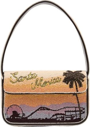 Staud Shoulder Bags, female, Multicolor, Size: ONE SIZE Tommy Beaded Bag