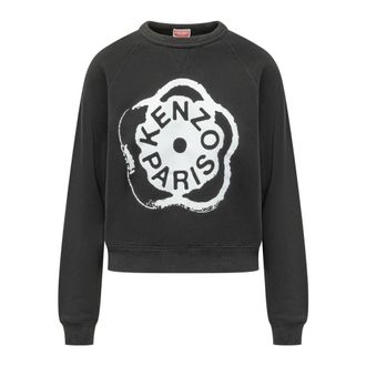 Kenzo Boke Flower 2.0 Sweatshirt - Dames - Sweatshirts - Zwart - L - Katoen - Hoodies & sweatvesten