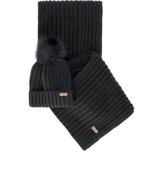 Barbour SET CUFFIA + SCIARPA SALTBURN NERA BARBOUR