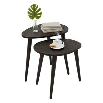 Dmora Mesa De Caf&eacute; Dgaldame, Mesa De Centro Baja, Revistero Para Sof&aacute;, Estante De La Sala De Estar, 50x33h52 Cm, Antracita - Dmora