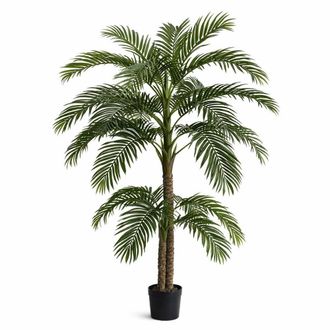 Leaf 260cm Artificial Coco Palm Large Tree Home Decor UK Indoor Premium in Green