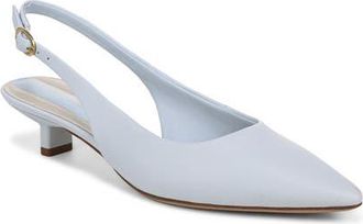 Franco Sarto Pura Slingback Pointed Toe Kitten Heel Pump in Soft Blue at Nordstrom, Size 7.5