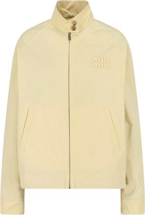 Miu Miu Giacca In Twill Di Cotone
