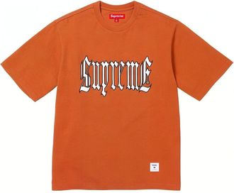 SUPREME Old English S/S T-Shirt Orange White SUP-SS24-125
