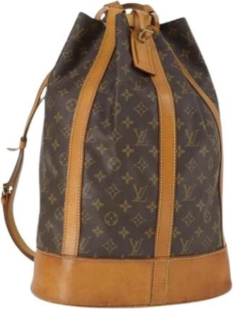 Louis Vuitton Pre-owned Bucket Bags, female, Brown, Size: ONE SIZE Pre-owned Canvas Bucket Bag