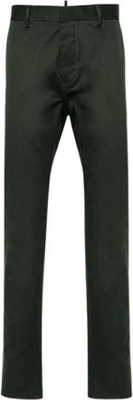 Dsquared2 Slim-fit Broeken - Heren - Slim Fit Broeken - Groen - S - Katoen - Broeken