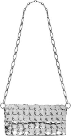 Paco Rabanne Tassen, Dames, Grijs, ONE Size, Metalen Schoudertas