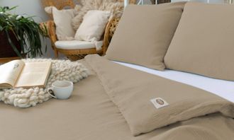 OEM Ropa De Cama De Algod&oacute;n Muslin Beige17 (220x200-1.70x80-2) Matex