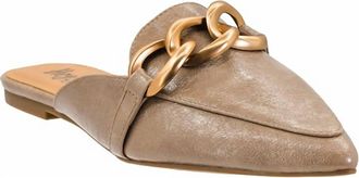 Corkys Footwear Womens Playin For Keeps Pointed-Toe Slip-On Mule In Brown