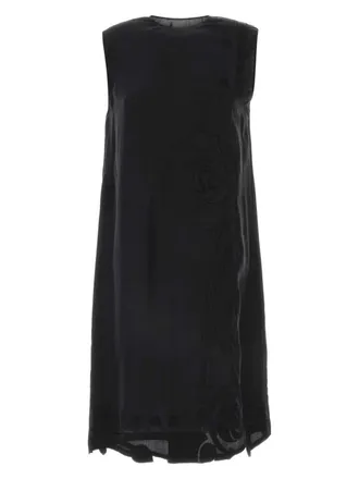 ワンピース PRADA Black Linen Blend Dress 0400021378881?wid=900