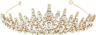 Brides & Hairpins Matea Crystal Crown in Gold at Nordstrom