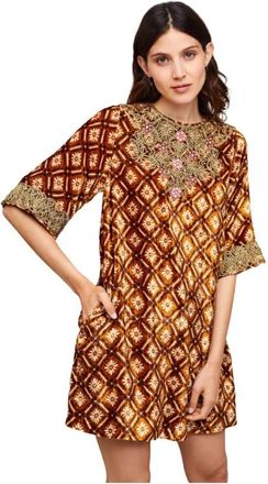 Manoush Short Kleedjes - Dames - Korte kleedjes - Bruin - S - Kleedjes