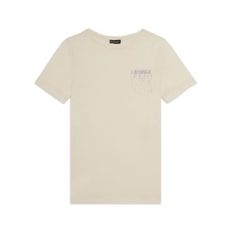 Freddy T-shirt manica corta con strass a forma di taschino FREDDY