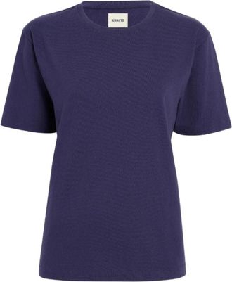 Khaite Mae T-Shirt - Dames - T-shirts - Blauw - XS - Katoen - Tops