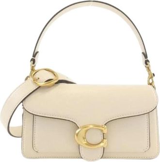 Coach Pre-owned Tabby Leren Schoudertas - Dames - Vintage Mini Tas - Beige - ONE Size - Leer - Vintage