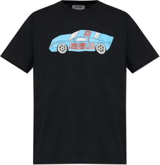 Moschino Printed T-Shirt - Heren - T-shirts - Zwart - L - Katoen - Tops