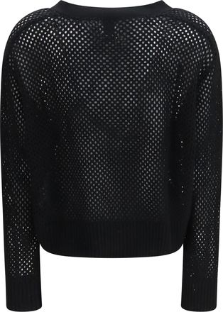 Allude Womens V-Neck Buttoned Cardigan 90 Sweater