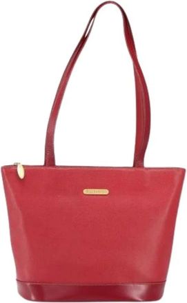 Burberry Pre-owned Shoulder Bags, female, Red, Size: ONE SIZE Pre-owned Shoulder Bag