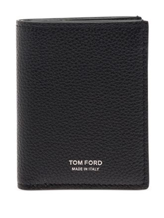 Tom Ford Leren pasjeshouder - Zwart