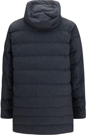 Herno Hooded Padded Down Jacket - Gray
