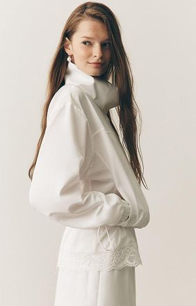 Mare Mare Lace-Trim Windbreaker Jacket