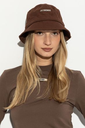 Jacquemus Hat With Logo, Unisex, Brown