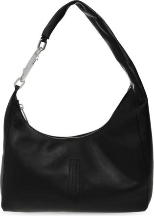 Rick Owens Tassen, unisex, Zwart, ONE Size, Leer, Kleine Gemini Tas