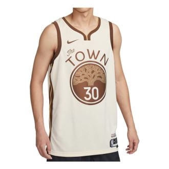 Nike NBA Stephen Curry Golden State Warriors City Edition Swingman Jersey Natural HM5981-123