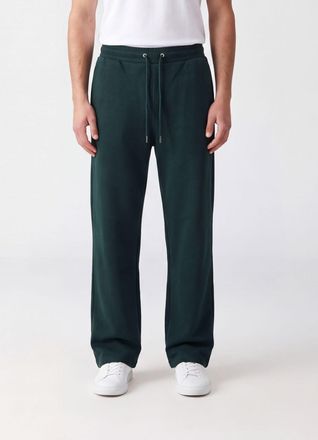 Ami Straight-Leg Cotton Jogging Trousers with Embroidered Logo