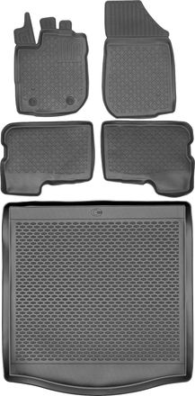OEM Juego De Alfombrillas Para Coche Y Maletero Para Dacia Logan Ii Sed&aacute;n (2012-2020)
