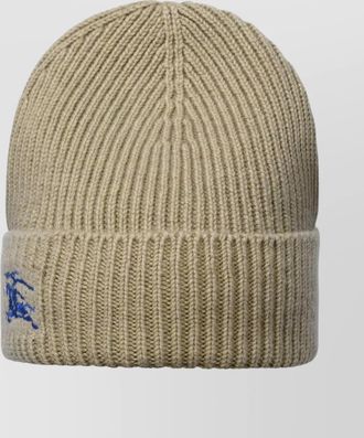 Burberry cashmere ribbed beanie hat