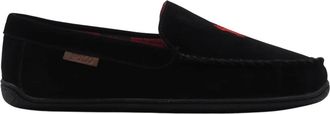 Ralph Lauren Mocassin pantoffel heren zwart - 45- BLK - Heren - Loafers - Zwart - 40 EU - Su&egrave;de - Schoenen