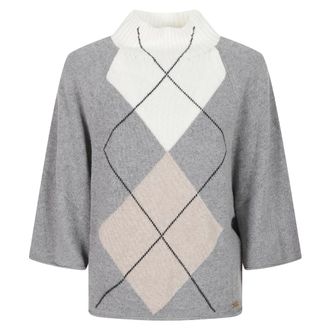 Fay Jersey de cuello alto - Knitwear - Mujer - Gris - M