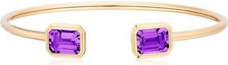 Goshwara Manhattan Round Flex Cuff in Purple at Nordstrom