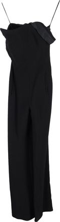 Roland Mouret jumpsuit met wijde pijpen in zwarte viscose