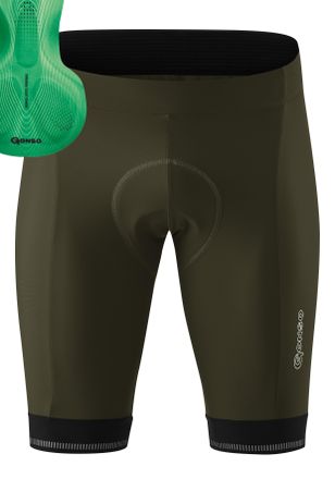 Gonso Fahrradhose GONSO SITIVO M 0, Damen, Gr. XXL, Normalgr&ouml;ssen, gr&uuml;n, 65% Polyamid, 35% Elastan, Hosen Fahrradhose, Herren Radhose mit innovativem Sitzpo