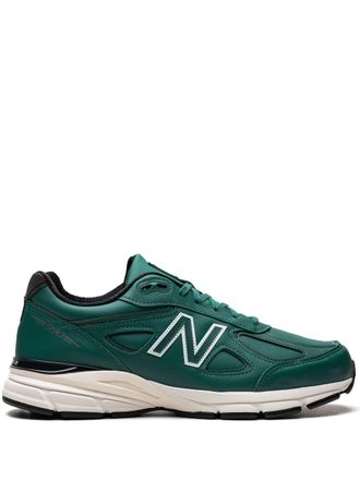 New Balance 990v4 Made in USA Teal/White sneakers - Green