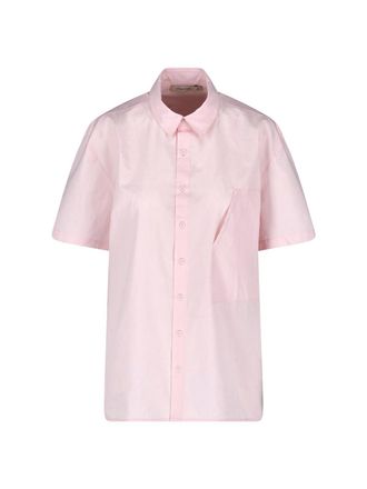 Paloma Wool Short-Sleeved Light Pink Shirt