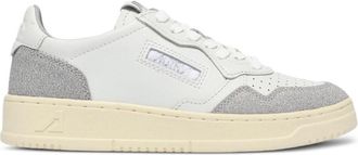 Autry Grey Medialist Leather Sneakers